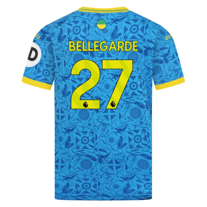 Wolverhampton Wanderers Shop | 2025-26 Wolves Third Shirt – Junior BELLEGARDE 27 Wolverhampton Wanderers Merchandise